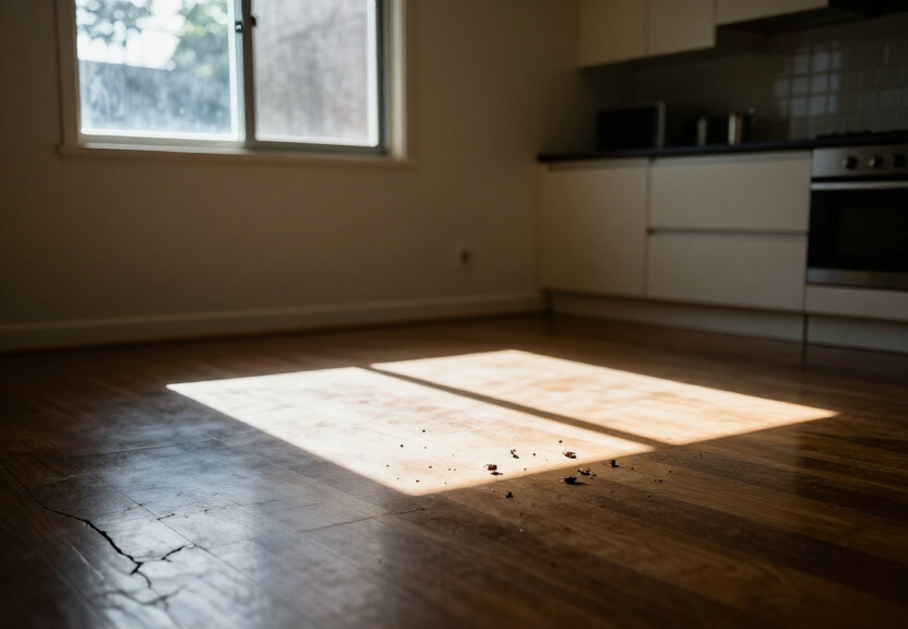 Termite damage in a Campbelltown home before treatment